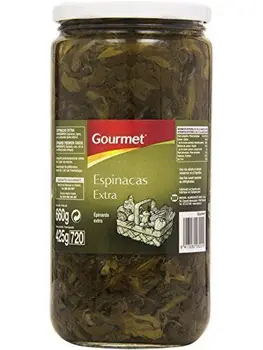 Gourmet - Espinacas Extra - 425 g
Gourmet - Espinacas Extra - 425 g