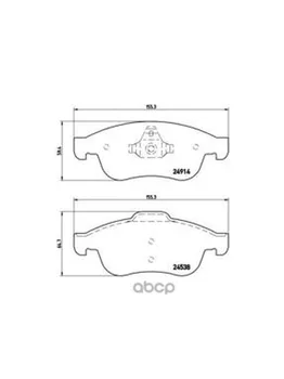 Brake disc pads front. Renault Captur (J5 _ H5 _) 06/13- / Renault Dokker 12/13- / Rena Brembo art. p68050
Brake disc pads front. Renault Captur (J5 _ H5 _) 06/13- / Renault Dokker 12/13- / Rena Brembo art. p68050