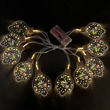 Festival Eid Mubarak Element Handmade Wire 10 LED Light String Eid Ramadan Islam Home Christmas Wedding Party Decoration
Festival Eid Mubarak Element Handmade Wire 10 LED Light String Eid Ramadan Islam Home Christmas Wedding Party Decoration