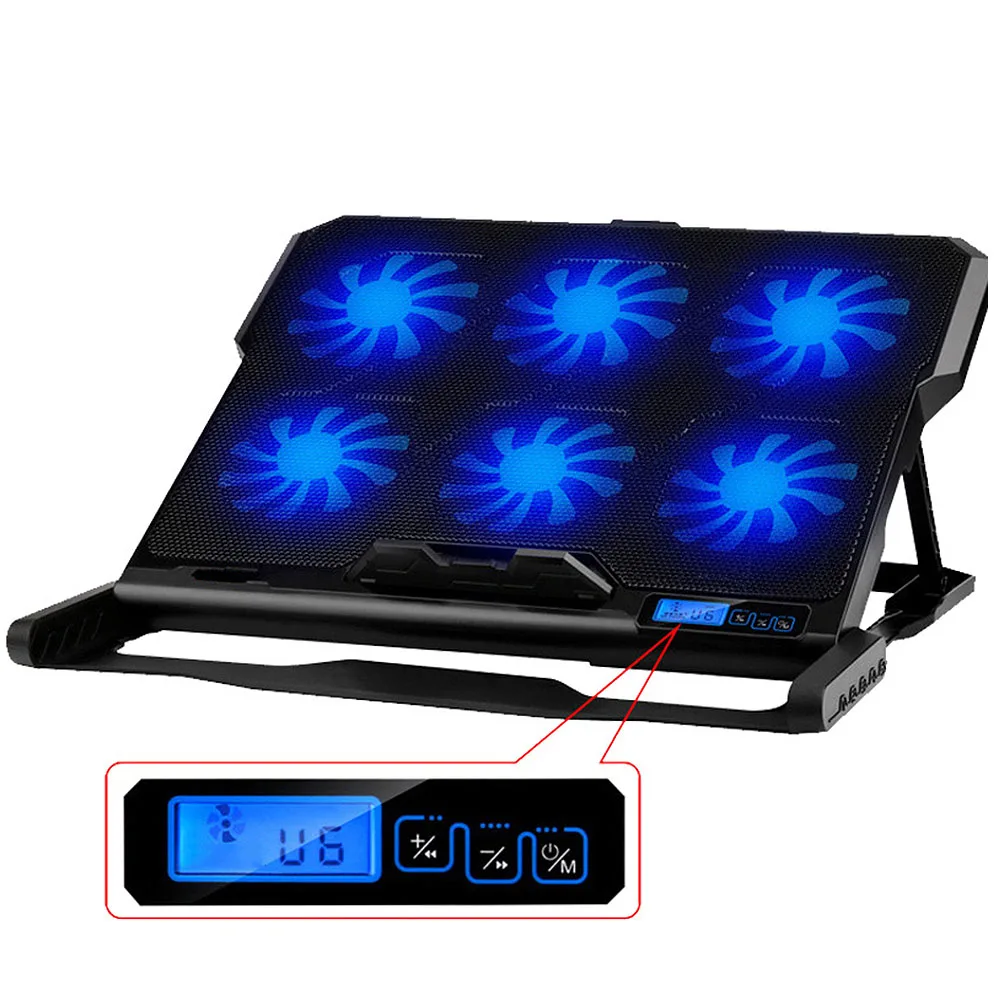 Laptop Computer Stand With 2 USB Ports 6 Cooling Fans Cooling Pad Notebook Stand
Laptop Computer Stand With 2 USB Ports 6 Cooling Fans Cooling Pad Notebook Stand