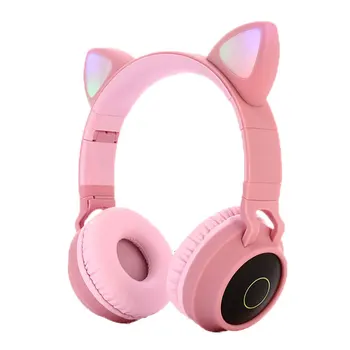 5.0 Wireless Bluetooth Headset Cute Cat Ear Head-mounted Gaming Headset Hifi Music Stereo Bass LED Luminous Sports Headset
5.0 Wireless Bluetooth Headset Cute Cat Ear Head-mounted Gaming Headset Hifi Music Stereo Bass LED Luminous Sports Headset