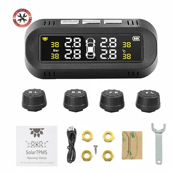 2020 Newst Solar TPMS Car Tire Pressure Alarm Monitor System Display Temperature Warning Fuel Save with 4 Sensors
2020 Newst Solar TPMS Car Tire Pressure Alarm Monitor System Display Temperature Warning Fuel Save with 4 Sensors