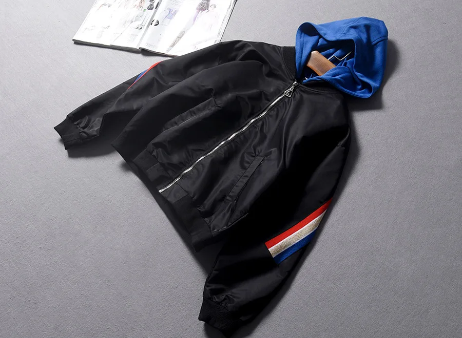 Cib18 Contrast Color Stripes Joint Splittable Hooded Mock Two-Piece Loose-Fit Jacket Autumn And Winter Large Size Dress
Cib18 Contrast Color Stripes Joint Splittable Hooded Mock Two-Piece Loose-Fit Jacket Autumn And Winter Large Size Dress