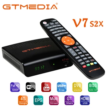 

2020 NEW GTMEDIA V7 S2X Freesat V7s Satellite Receiver WIFI DVB-S2 HD Youtube PowerVU CCaam Newcamd GTMEDIA V7S Freesat V7s