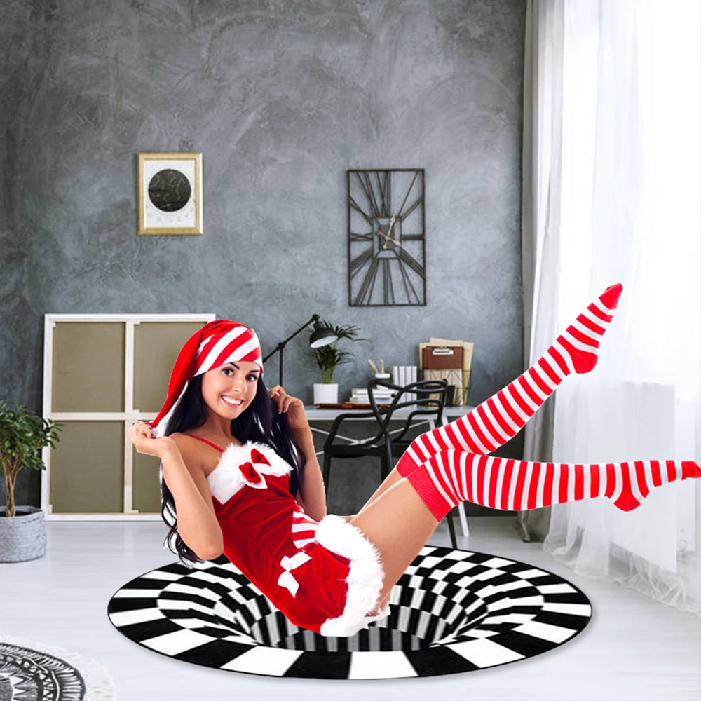 3D Three-dimensional Black&White Stereo Vision Mat for Living Room Visual Illusion 3D Rug Carpet For bedroom Home Decorative
3D Three-dimensional Black&White Stereo Vision Mat for Living Room Visual Illusion 3D Rug Carpet For bedroom Home Decorative