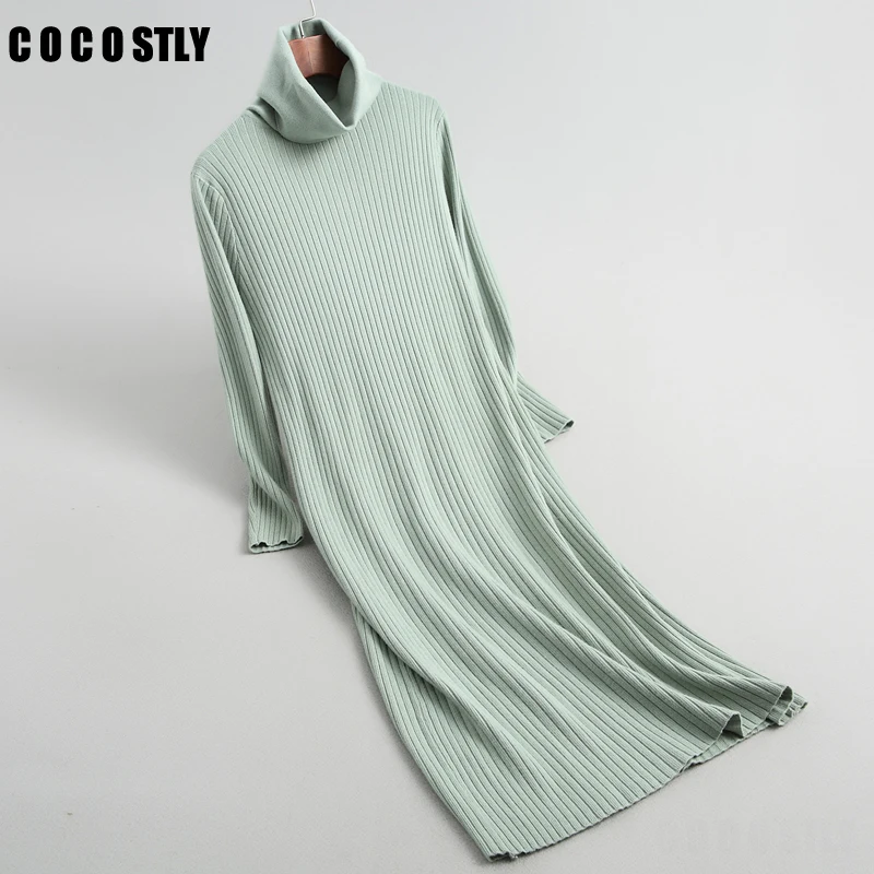 Winter Dress Women Pullovers Dresses Long Sleeve Turtleneck Warm Long Knitting Wool Sweater Tricot Pull Femme vestidos mujer
Winter Dress Women Pullovers Dresses Long Sleeve Turtleneck Warm Long Knitting Wool Sweater Tricot Pull Femme vestidos mujer