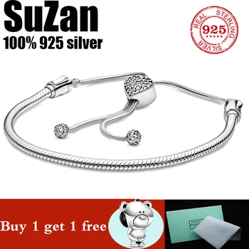FIT original pan bracelet for women authentic 100% 925 sterling silver charm chain snake bracelet fashion classic luxury jewelry
FIT original pan bracelet for women authentic 100% 925 sterling silver charm chain snake bracelet fashion classic luxury jewelry