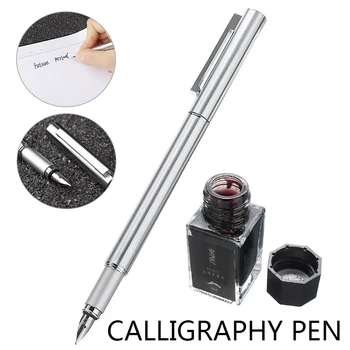 Metal Fountain Pen 0.4mm Nib Writing Ink Pen Calligraphy Practice Office Business Writing Students And Other Daily Writing
Metal Fountain Pen 0.4mm Nib Writing Ink Pen Calligraphy Practice Office Business Writing Students And Other Daily Writing