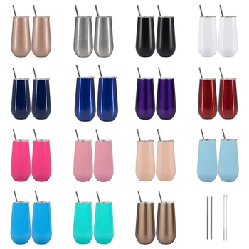 2PCS 6 OZ Wine Cups Rose Gold Beer Tumbler Stainless Steel Vacuum Thermos Bottle Insulated Cold Cup Coffee Mug with Straw Brush
2PCS 6 OZ Wine Cups Rose Gold Beer Tumbler Stainless Steel Vacuum Thermos Bottle Insulated Cold Cup Coffee Mug with Straw Brush