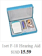 Hearing Aid Earplug Eartips With Sound Tube 1Tubes + 3 Ear Plugs(L M S) Hearing Aids Accessories Earpiece