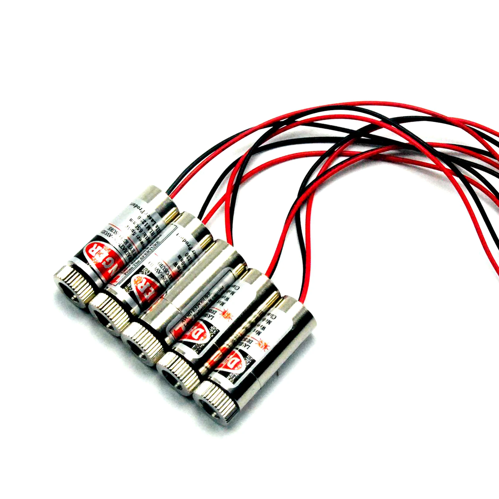 

Focusable Red Laser Diode Module 650nm 5mW 3-5V Red Laser Dot Shape with Driver (5pcs)