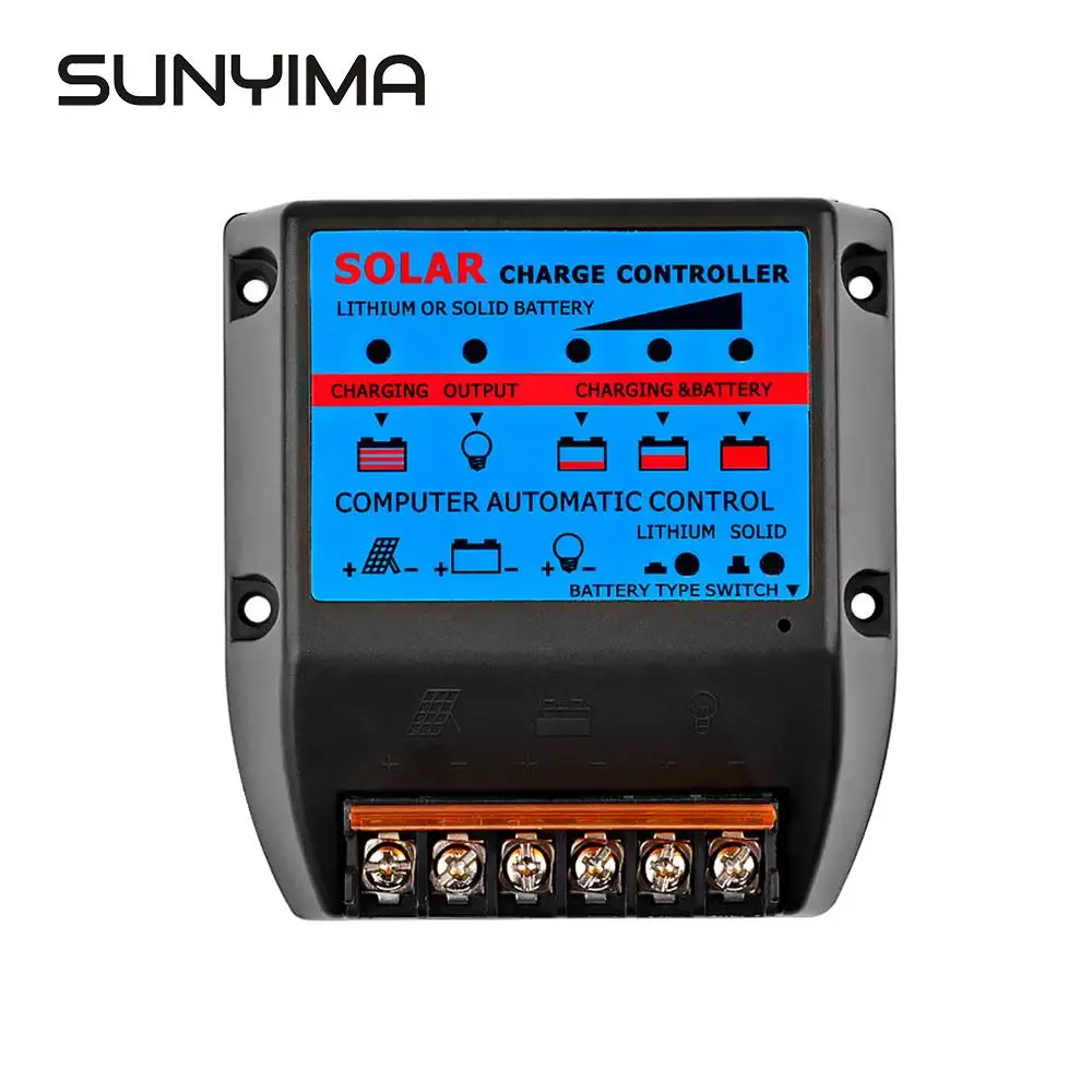 SUNYIMA 12V 24V Solar Charge controller 50A 40A 30A 20A Solar Panel Regulator Lithium Solid Battery Charge Controller
SUNYIMA 12V 24V Solar Charge controller 50A 40A 30A 20A Solar Panel Regulator Lithium Solid Battery Charge Controller