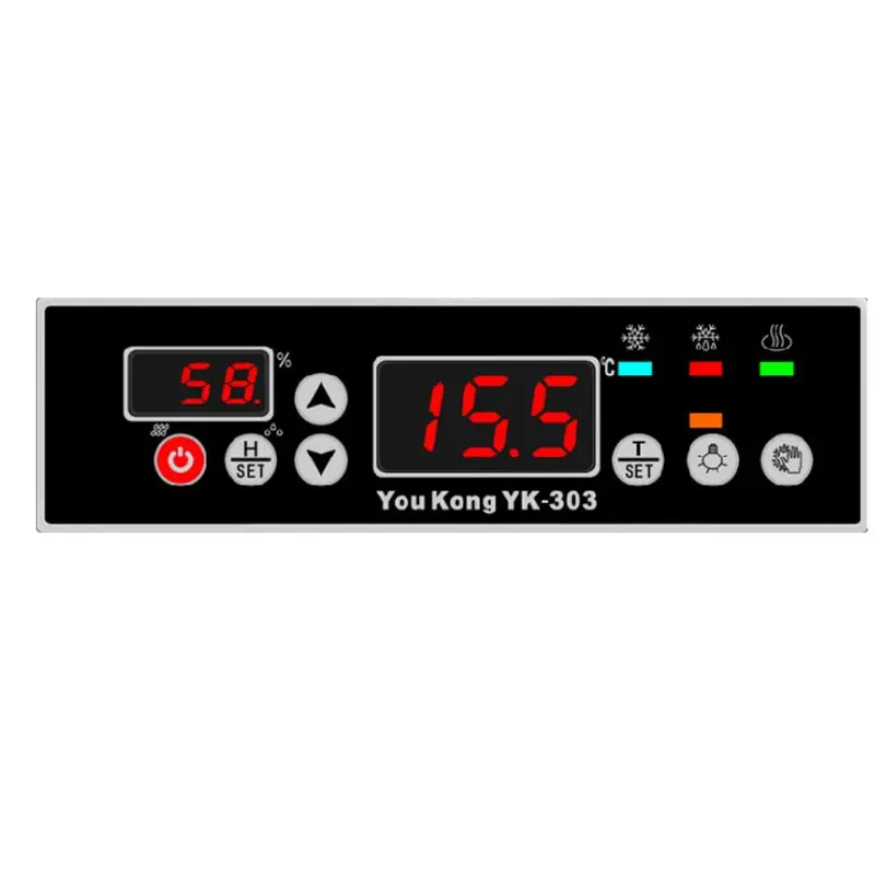 YK-303 Digital Temperature and Humidity Controller 220V LCD Embedded Thermostat G8TB
YK-303 Digital Temperature and Humidity Controller 220V LCD Embedded Thermostat G8TB