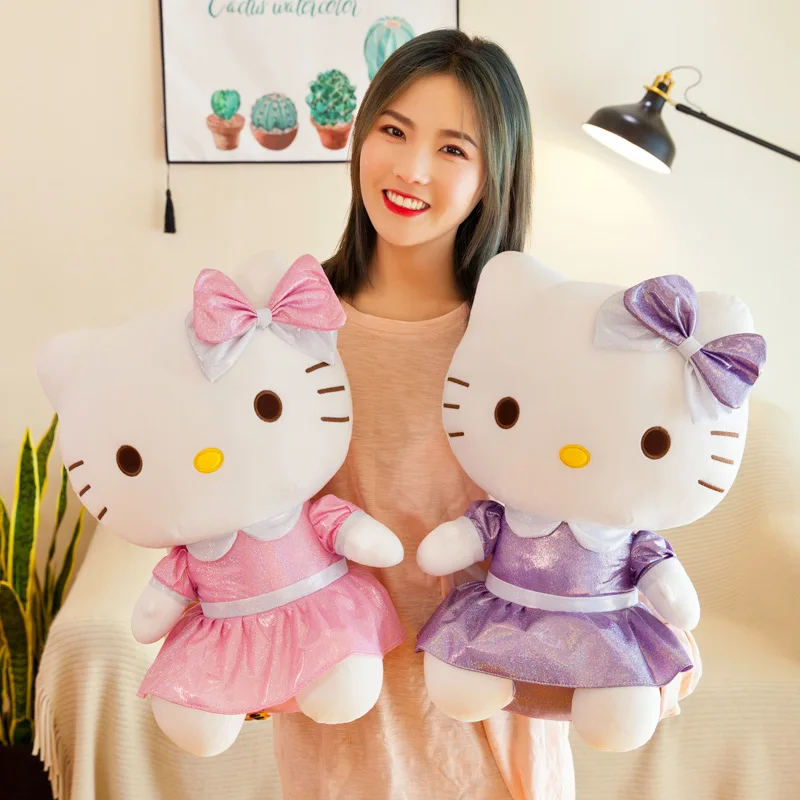 Новые плюшевая кавайная игрушка куклы Hello Kittyed милые мягкие игрушки для девочек
