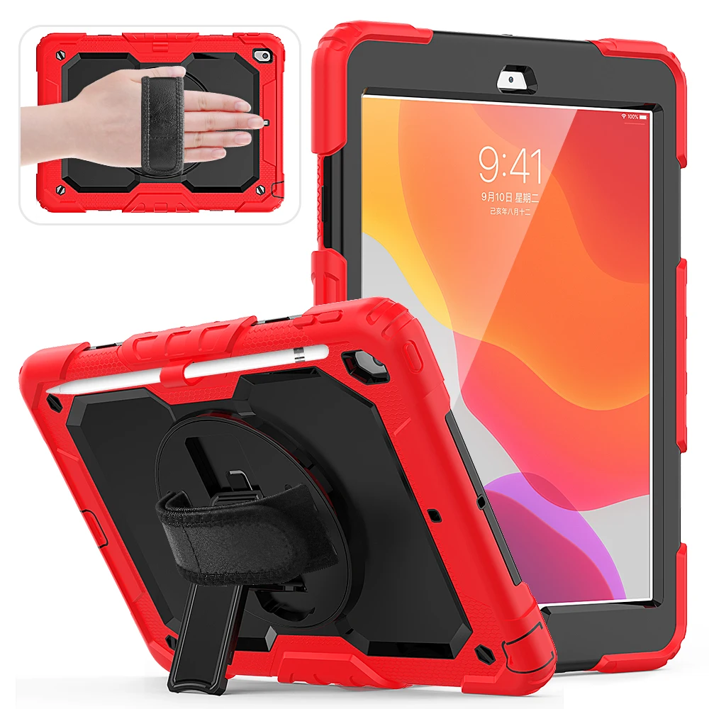 For ipad 8th Generation 10 2 2020 Case 360 Rotation Hand strap&Kickstand Shockproof Silicone Table Cover for ipad cases 10.2
For ipad 8th Generation 10 2 2020 Case 360 Rotation Hand strap&Kickstand Shockproof Silicone Table Cover for ipad cases 10.2
