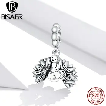 BISAER Sunflower Beads 925 Sterling Silver Smiling Face Charm Pendant Fit DIY Bracelet Necklace Lovely Jewelry Gift HSC1661
BISAER Sunflower Beads 925 Sterling Silver Smiling Face Charm Pendant Fit DIY Bracelet Necklace Lovely Jewelry Gift HSC1661