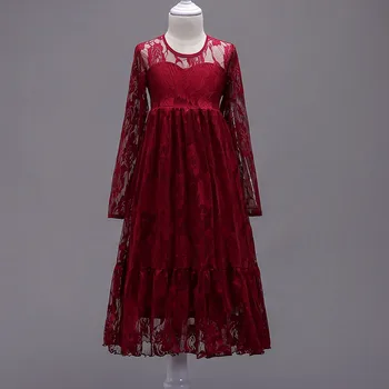 Long Sleeve Kids Green Red White Gowns Communion Dresses Lace Mesh Children Clothing Long Dress Clothes for Girls Age 2 To 13 
Long Sleeve Kids Green Red White Gowns Communion Dresses Lace Mesh Children Clothing Long Dress Clothes for Girls Age 2 To 13