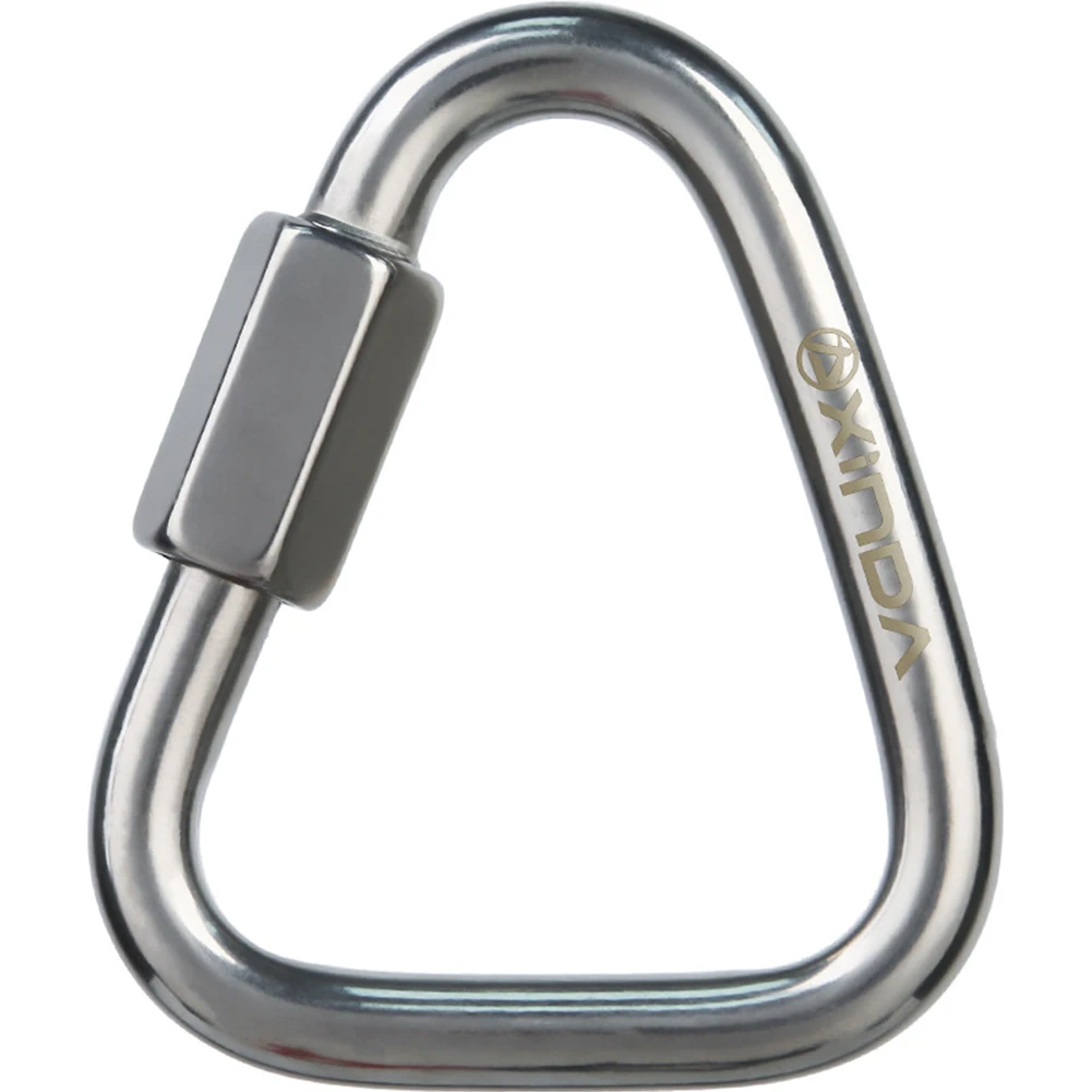 Screw Triangle Connecting Ring Buckle Climbing Lock Safe Stainless Steel Carabiner Safety Mountaineering Clip Keychain Hiking
Screw Triangle Connecting Ring Buckle Climbing Lock Safe Stainless Steel Carabiner Safety Mountaineering Clip Keychain Hiking