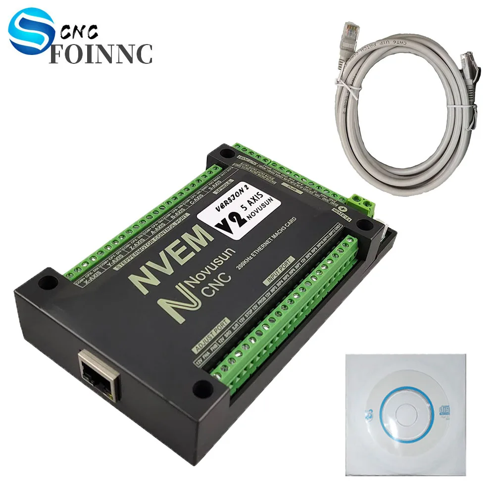 NVEM Mach3 плата управления 200 кГц Ethernet порт для ЧПУ контроллера 3 4 5 6 осей nvem