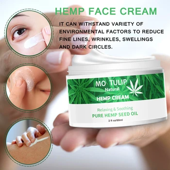 

skin care Hemp oil 60ml essence face cream hyaluronic acid anti-aging moisturizing nourishing collagen essence cream