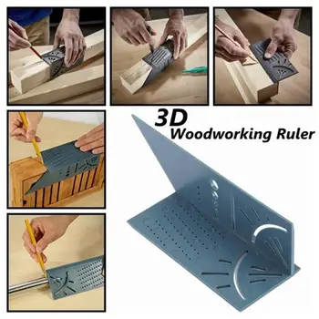 45/90 Degree Angle 3D Woodworking Ruler Angle Measuring Square Size Marking Gauge Measure Tool for three-dimensional workpiece
45/90 Degree Angle 3D Woodworking Ruler Angle Measuring Square Size Marking Gauge Measure Tool for three-dimensional workpiece