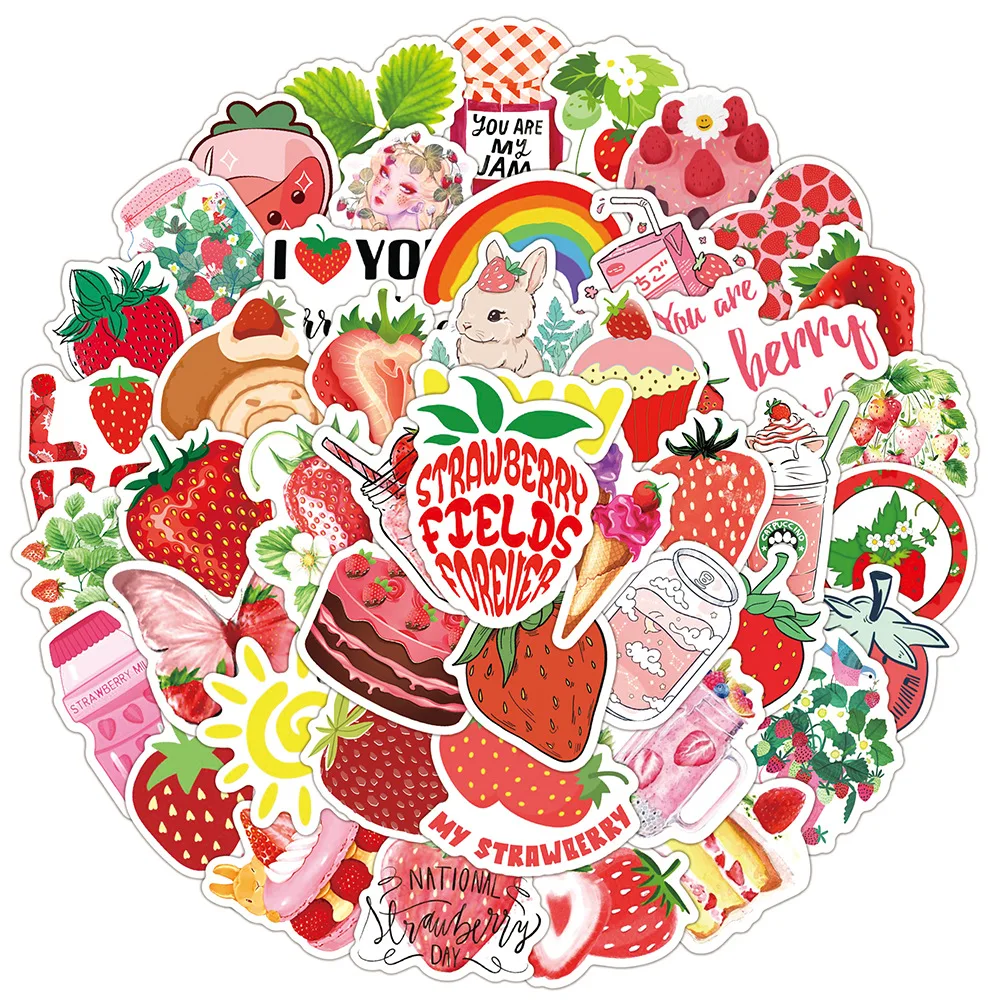 50pcs Cute Strawberry Dessert Girly Heart Stickers For Notebooks Notepad Stationery Sticker Scrapbooking Material Craft Supplies
50pcs Cute Strawberry Dessert Girly Heart Stickers For Notebooks Notepad Stationery Sticker Scrapbooking Material Craft Supplies