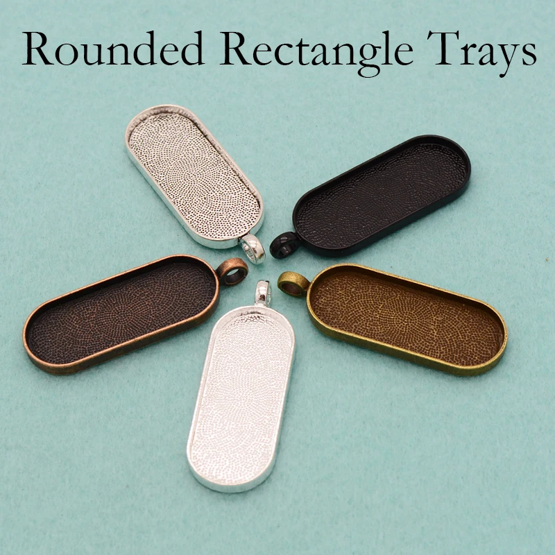 20 pcs - Rounded Rectangle Tray, New Elongated Rectangle Pendant Setting, Round Rectangle Pendant Blank, Blank Cameo Setting
20 pcs - Rounded Rectangle Tray, New Elongated Rectangle Pendant Setting, Round Rectangle Pendant Blank, Blank Cameo Setting