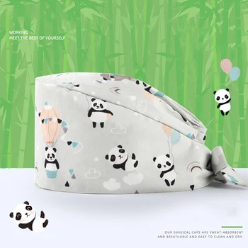 Panda Chinese Style Surgical Cap Medical Scrub Caps for Women and Men 100% Cotton with Sweatband Hospital Nurse Doctor Skull Hat
Panda Chinese Style Surgical Cap Medical Scrub Caps for Women and Men 100% Cotton with Sweatband Hospital Nurse Doctor Skull Hat