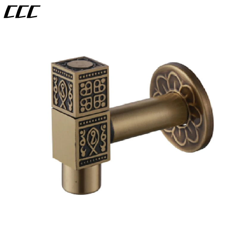 CCC Square Pattern Wall-mounted Faucet Antique Brass Decorative Small Faucet Suitable For Bathroom/Mop Pool/Wash Basin
CCC Square Pattern Wall-mounted Faucet Antique Brass Decorative Small Faucet Suitable For Bathroom/Mop Pool/Wash Basin