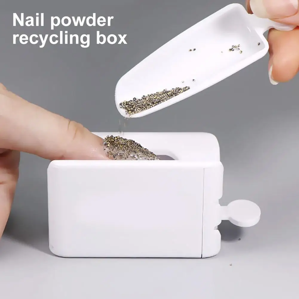 Portable Dipping Powder Recycling Tray Nail Glitter Storage Box Manicure Tool
Portable Dipping Powder Recycling Tray Nail Glitter Storage Box Manicure Tool