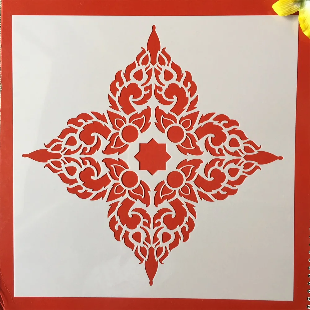 New 12*12inch Big Flower Mandala Clover DIY Layering Stencils Painting Scrapbook Coloring Embossing Album Decorative Template
New 12*12inch Big Flower Mandala Clover DIY Layering Stencils Painting Scrapbook Coloring Embossing Album Decorative Template
