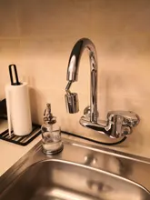 Grifo Universal de rotación de 720 °, aireador de cocina, cabezal de pulverización, giratorio, antisalpicaduras, extensor de latón móvil, suministros de cocina cocina filtro de agua grifo 720 tactico aireador grifo