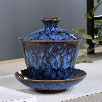 Ceramic Tea Bowl Single Kiln Baked Temmoku Glaze Kung Fu Tea Pot Tea Making Tool
Ceramic Tea Bowl Single Kiln Baked Temmoku Glaze Kung Fu Tea Pot Tea Making Tool