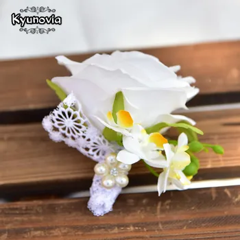 Kyunovia 18 Colors Boutonnieres Rose Brooch Wedding Corsages Bracelet Bridesmaids Groom Flower Buttonhole Ceremony Flowers BY13
Kyunovia 18 Colors Boutonnieres Rose Brooch Wedding Corsages Bracelet Bridesmaids Groom Flower Buttonhole Ceremony Flowers BY13