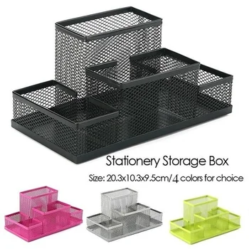 Desk Organizer Office School Metal Mesh Pen Holder Stationery Storage Box Office Storage Case
Desk Organizer Office School Metal Mesh Pen Holder Stationery Storage Box Office Storage Case