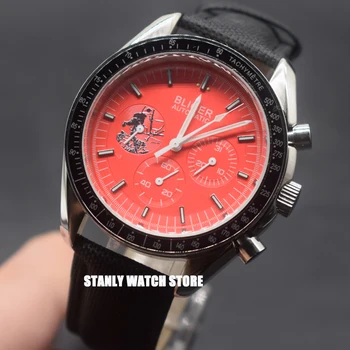 Solid Bliger 40mm Red Dial Vintage Men's Watch Luminous 30M Water Resistance Automatic Movement Mechanical Wrist Watches Leather
Solid Bliger 40mm Red Dial Vintage Men's Watch Luminous 30M Water Resistance Automatic Movement Mechanical Wrist Watches Leather
