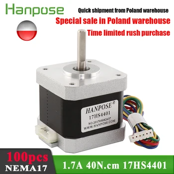 Special sale of stepping motor 17hs4401 stock clearance direct mail from Poland NEMA17 1.7A 40N.CM for 3D printer 50PCS 100PCS
Special sale of stepping motor 17hs4401 stock clearance direct mail from Poland NEMA17 1.7A 40N.CM for 3D printer 50PCS 100PCS