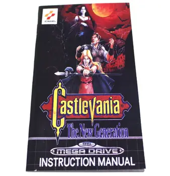 Manual of Castlevania The New Generation Sega MD 16 bit game Cartridge for Megadrive Genesis system