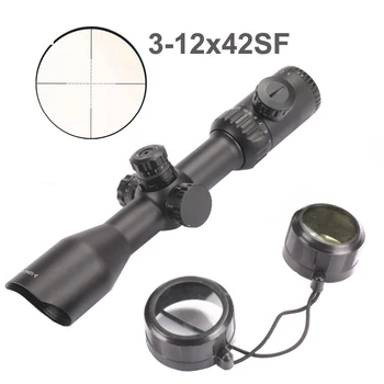 Tactical 3-12x42 SF Rifle Scope Mil-Dot Reticle Red Green illumination Magnification Sight Adjustable Objective Lens Green film
Tactical 3-12x42 SF Rifle Scope Mil-Dot Reticle Red Green illumination Magnification Sight Adjustable Objective Lens Green film