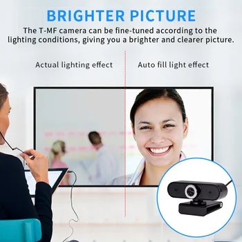 Digital External Webcam Camera Built-in Microphone Cameras Noise Reduction 360degree Rotation MU8669
Digital External Webcam Camera Built-in Microphone Cameras Noise Reduction 360degree Rotation MU8669