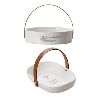 HOT 2x Ceramics Storage Jar Bottle with Leather Handle Minimalist Desk Storage Bottle Organizer Flower Vase Container A & D
HOT 2x Ceramics Storage Jar Bottle with Leather Handle Minimalist Desk Storage Bottle Organizer Flower Vase Container A & D