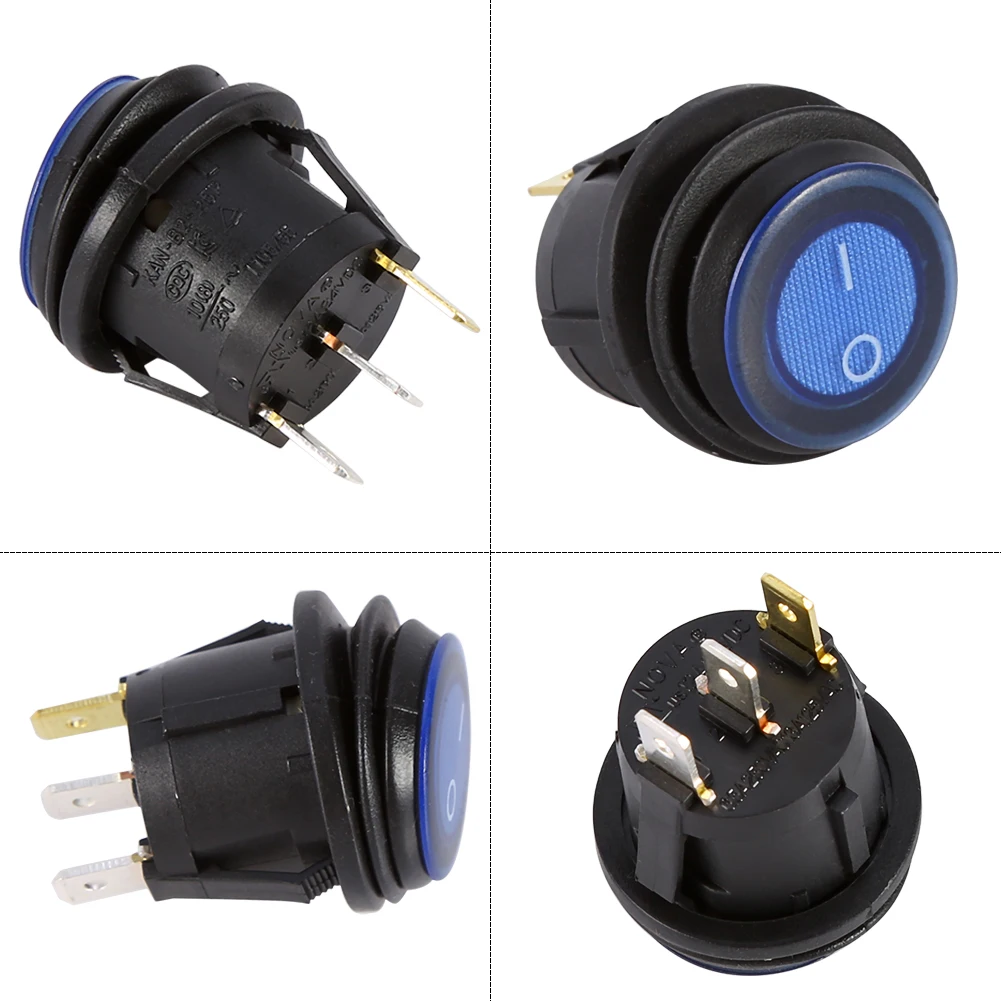 12V 3 Pins LED Dot Light Car Boat Round Rocker ON/OFF SPST Switch Blue for any car and anything with a 12 Volt DC source
12V 3 Pins LED Dot Light Car Boat Round Rocker ON/OFF SPST Switch Blue for any car and anything with a 12 Volt DC source