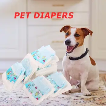 

10pcs Dog Diaper Leak-proof Physiological Hygiene Pants Antibacterial Deodorant Super Absorbent Puppy Pets Supplies