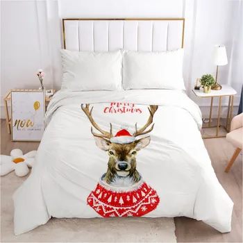 3D Marry Christmas Duvet Cover Santa Claus Comforter Case Xmas Quilt Covers Deer Bedding Bag King Twin Single Size Bed Linens 
3D Marry Christmas Duvet Cover Santa Claus Comforter Case Xmas Quilt Covers Deer Bedding Bag King Twin Single Size Bed Linens