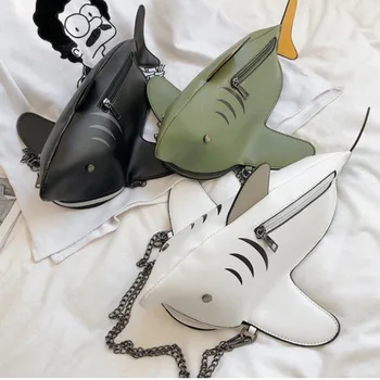 Women Bag Women Cartoon Shark Sling Bag Woman Bag Cute Shark Shape Leather Shoulder Bags Woman's Shopping Purse
Women Bag Women Cartoon Shark Sling Bag Woman Bag Cute Shark Shape Leather Shoulder Bags Woman's Shopping Purse