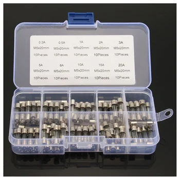 New 100Pcs Set 5x20mm Quick Blow Glass Tube Fuse Assorted Kits,Fast-blow Glass Fuses
New 100Pcs Set 5x20mm Quick Blow Glass Tube Fuse Assorted Kits,Fast-blow Glass Fuses