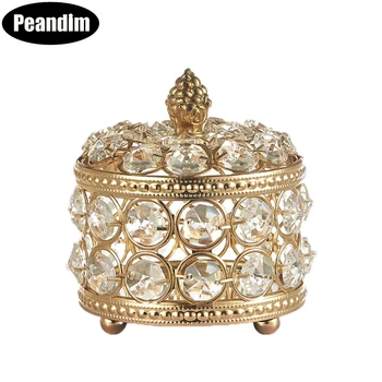 PEANDIM Elegant Mini Crystal Jewelry Box Organizer Earring Beads Cosmetic Desktop Decoration Gifts Box Home Princess Case 
PEANDIM Elegant Mini Crystal Jewelry Box Organizer Earring Beads Cosmetic Desktop Decoration Gifts Box Home Princess Case
