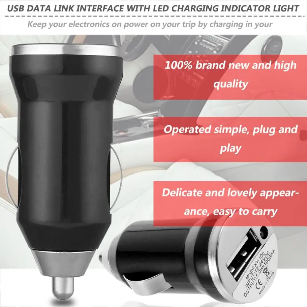 2019 New USB Car Charger Charging Power Adapter Input 12-24V DC Output 5.0V 1000mA for Apple iPod Touch For iPhone 4 3G 4G 4S
2019 New USB Car Charger Charging Power Adapter Input 12-24V DC Output 5.0V 1000mA for Apple iPod Touch For iPhone 4 3G 4G 4S