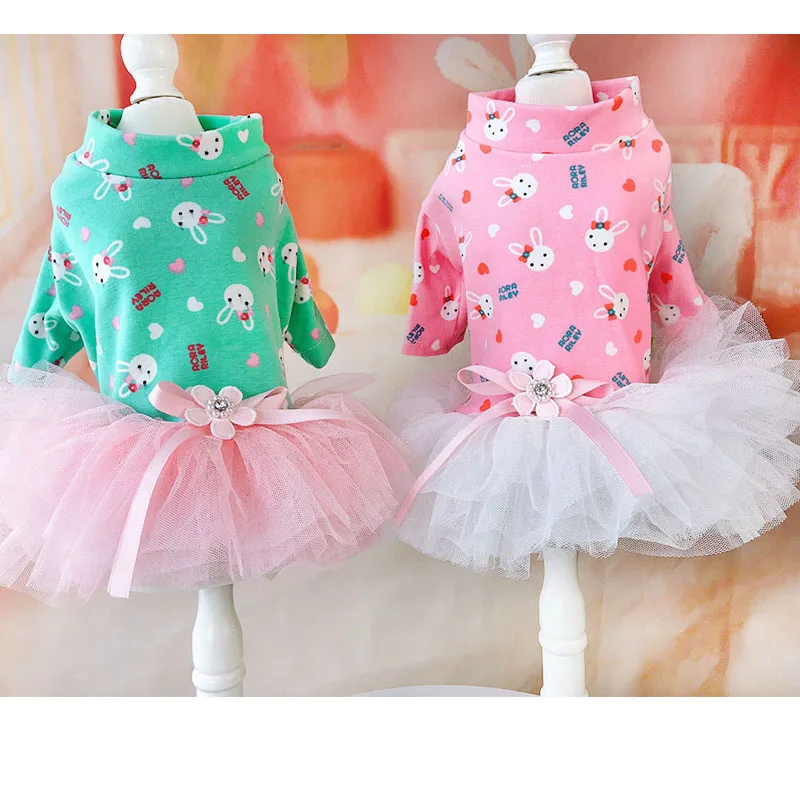 Cute Summer Small Dog Dress Cotton Pink Green Rabbit Tiered Fluffy Skirt For Puppy Cat Clothes For Maltese Sweet Pups Skirt Dog
Cute Summer Small Dog Dress Cotton Pink Green Rabbit Tiered Fluffy Skirt For Puppy Cat Clothes For Maltese Sweet Pups Skirt Dog