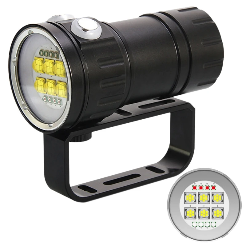 Qh14-7 500W Professional Photography Fill Light Diving Flashlight Red Blue Light Glare High Power Underwater 80 Meters Ipx8
Qh14-7 500W Professional Photography Fill Light Diving Flashlight Red Blue Light Glare High Power Underwater 80 Meters Ipx8